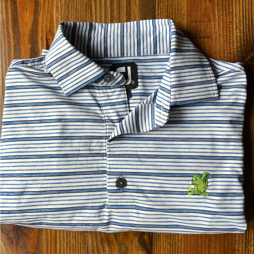 FootJoy The Country Club at Brookline Squirrel Logo Golf FJ Polo Shirt Small S